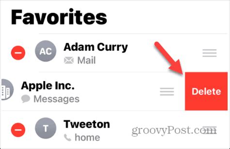 How to Remove Contacts from Favorites on iPhone