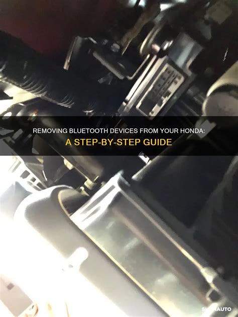 Honda Accord Delete Bluetooth Device