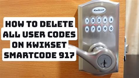 How to Change Kwikset Lock Codes (SmartCodes and Deadbolts)