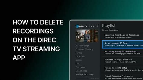 DirecTV Remote How to record a series of shows or just 1 show and