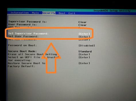 how to disable secure boot mode acer