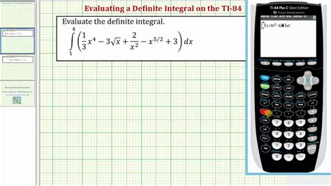 How to Evaluate a Definite Integral with the TI 84 YouTube