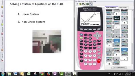 Solving Systems of Linear Equations With The TI84 Graphing Calculator