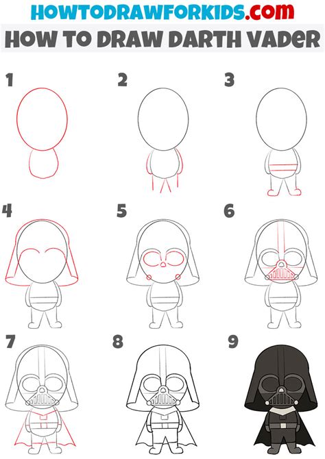 How to Draw Star Wars Darth Vader YouTube