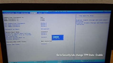 how to enable secure boot in acer laptop