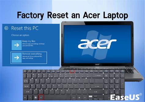 how to factory reset acer laptop windows 10 without cd