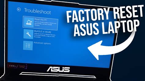 How to restore Asus laptop back to factory settings YouTube
