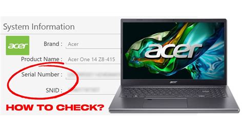 how to find laptop serial number acer