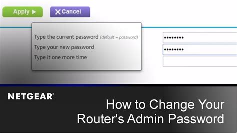 How to Change Netgear Router Password YouTube