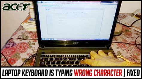how to fix acer laptop keyboard types wrong characters