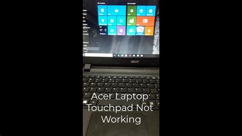 how to fix touchpad not working acer laptop