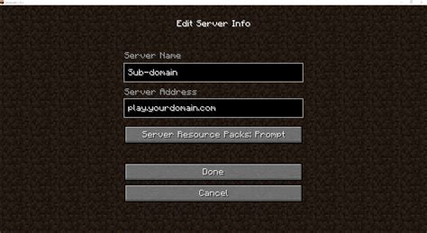 How to get server address minecraft java