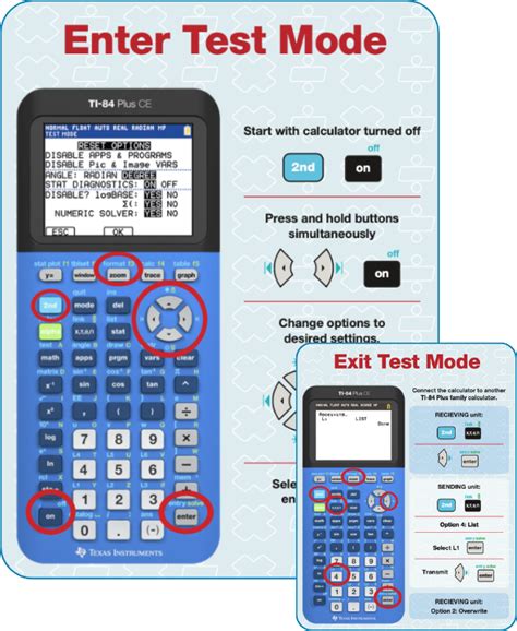 Tips for TI Technology Test Mode for the TI84 Plus Family YouTube