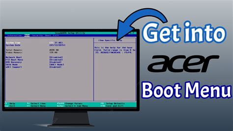how to go boot menu in acer laptop