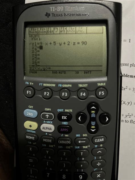 How to Solve a system of linear equations with a TI89 « Math