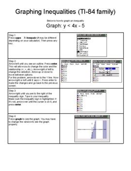 ️How to graph an Inequality on TI84 Calculator algebra math graphs