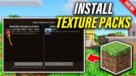 How to install texture packs minecraft java