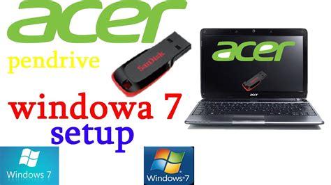 how to install windows 7 in acer laptop from usb