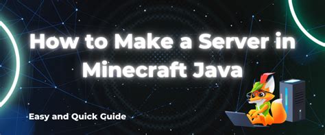 How to make a server in java minecraft