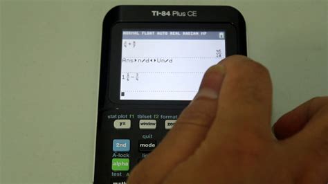 HOW TO DO FRACTIONS ON YOUR TI84 PLUS CE CALCULATOR (typing