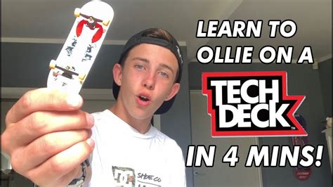How to Ollie on a tech deck YouTube