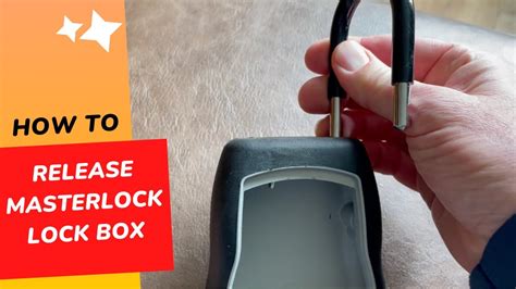 How to open "Master Lock Box" located on the door frame. Use the last