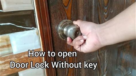 How to Unlock a Door Lock without a Key Door Knobs