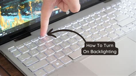 how to open keyboard light in laptop