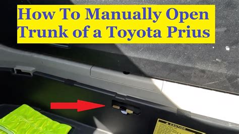 How to open rear hatch on 2008 Toyota Prius YouTube
