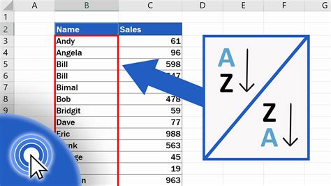 How to Sort Names Alphabetically through Formula in Excel YouTube