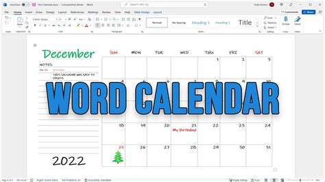 How To Make A Full Calendar In Word Printable Online