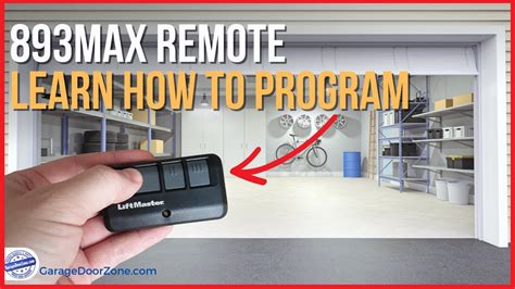 How to Program Liftmaster Remote 893Max