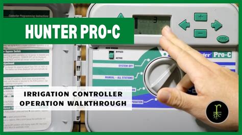 Hunter Pro C Irrigation Controller Programming YouTube