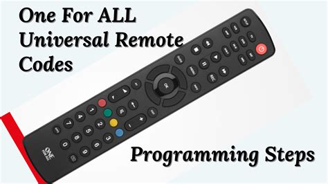 Programming this One For All Universal Remote Control to ANY Device