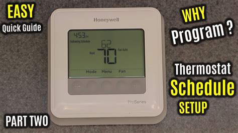 How to Program Honeywell T4 Pro Thermostats