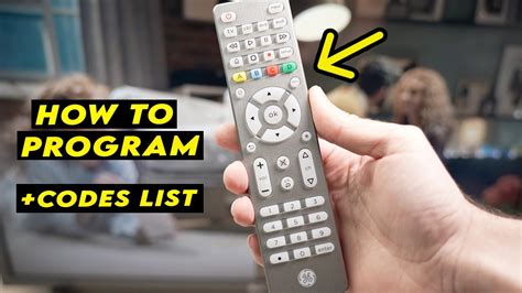 How to Program GE Remote with TV using Auto Code Search Method YouTube