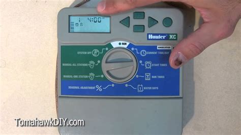 How to Program Your Hunter XCore Sprinkler System Granville Homes in