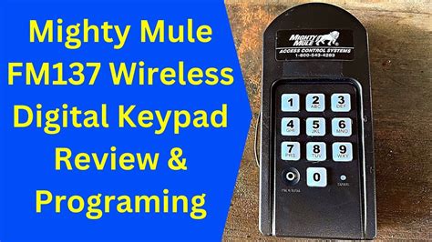 Mighty Mule Wireless Digital Keypad (FM137)