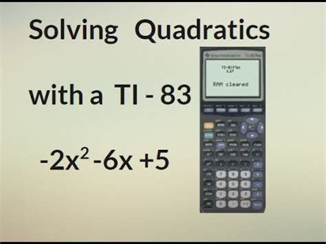 How To Program Quadratic Formula Into Ti 83 chieheamegutra