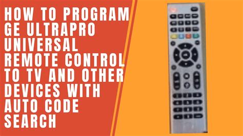 Setup and Program this 8 Device GE Remote to Any Device! YouTube