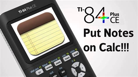 How to put notes and save them on your TI 84 Plus CE, TI 84 or TI 83