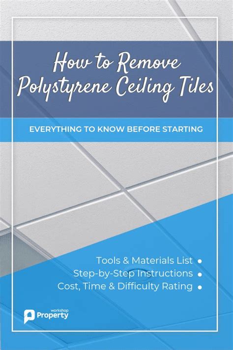 A QuickGuide to Removing Polystyrene Ceiling Tiles Kezzabeth DIY & Renovation Blog