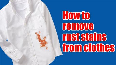 Simple Way to Remove Rust Stains From Clothes with Vinegar YouTube