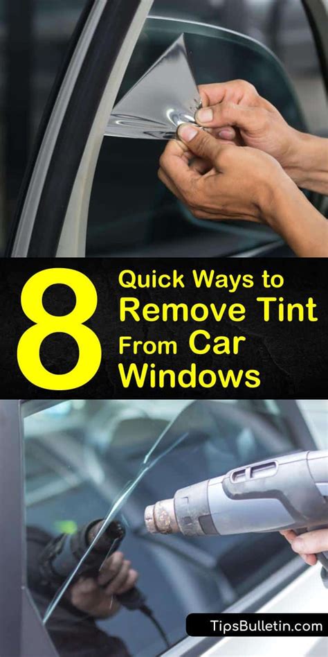 How to Remove Window Tint With Windex