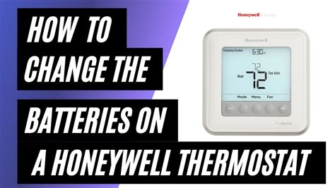 Honeywell Proseries Thermostat Change Battery