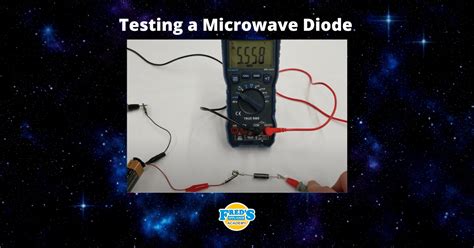 How To Test Microwave Diode CL0112 Diode Testing YouTube