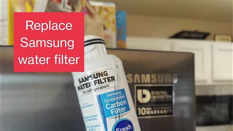How To Change The Water Filter In A Samsung Refrigerator YouTube