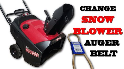 HOW TO CHANGE SNOWBLOWER AUGER BELTS FAST & EASY Replacement and