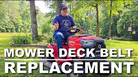 John Deere Lawn Mower Deck belt replacement YouTube