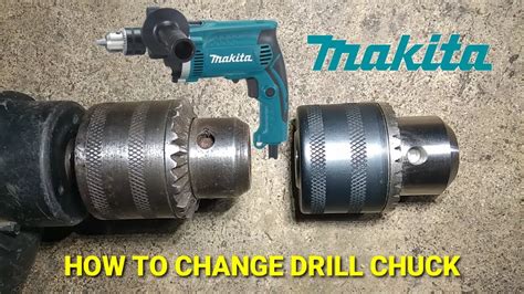 How to remove replace cordless electric drill keyless chuck removal